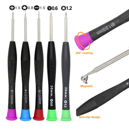 20 in 1 Mobile Phone Repair Tools Kit Tweezers Spudger Pry Screen Opening Tool Screwdriver Set for iPad iPhone X 7 8 5 5s 6 Plus