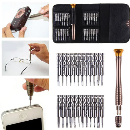 25 in 1 Mini Precision Screwdriver Magnetic Set Electronic Torx Screwdriver Opening Repair Tools Kit For iPhone Camera Watch PC