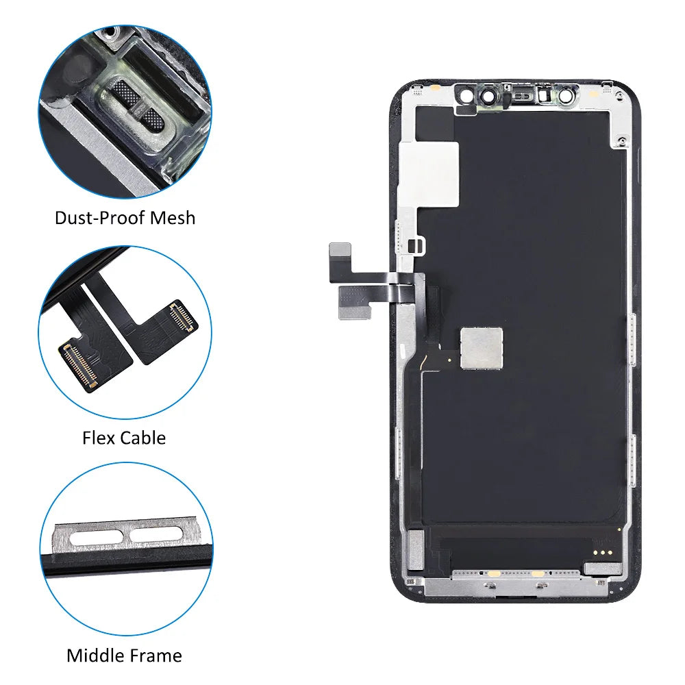 AAA+ OLED For iPhone X XR XS Max LCD Display 11 Pro Max 12 Pro 13mini Digitzer Assembly For iPhone 13 Pro Max LCD Touch Screen
