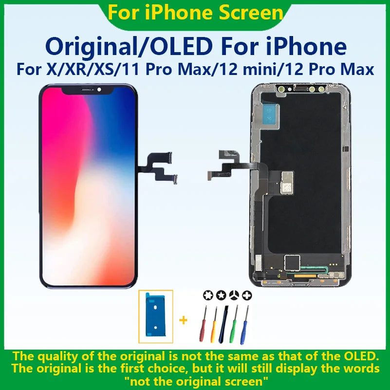 AAA+ OLED For iPhone X XR XS Max LCD Display 11 Pro Max 12 Pro 13mini Digitzer Assembly For iPhone 13 Pro Max LCD Touch Screen